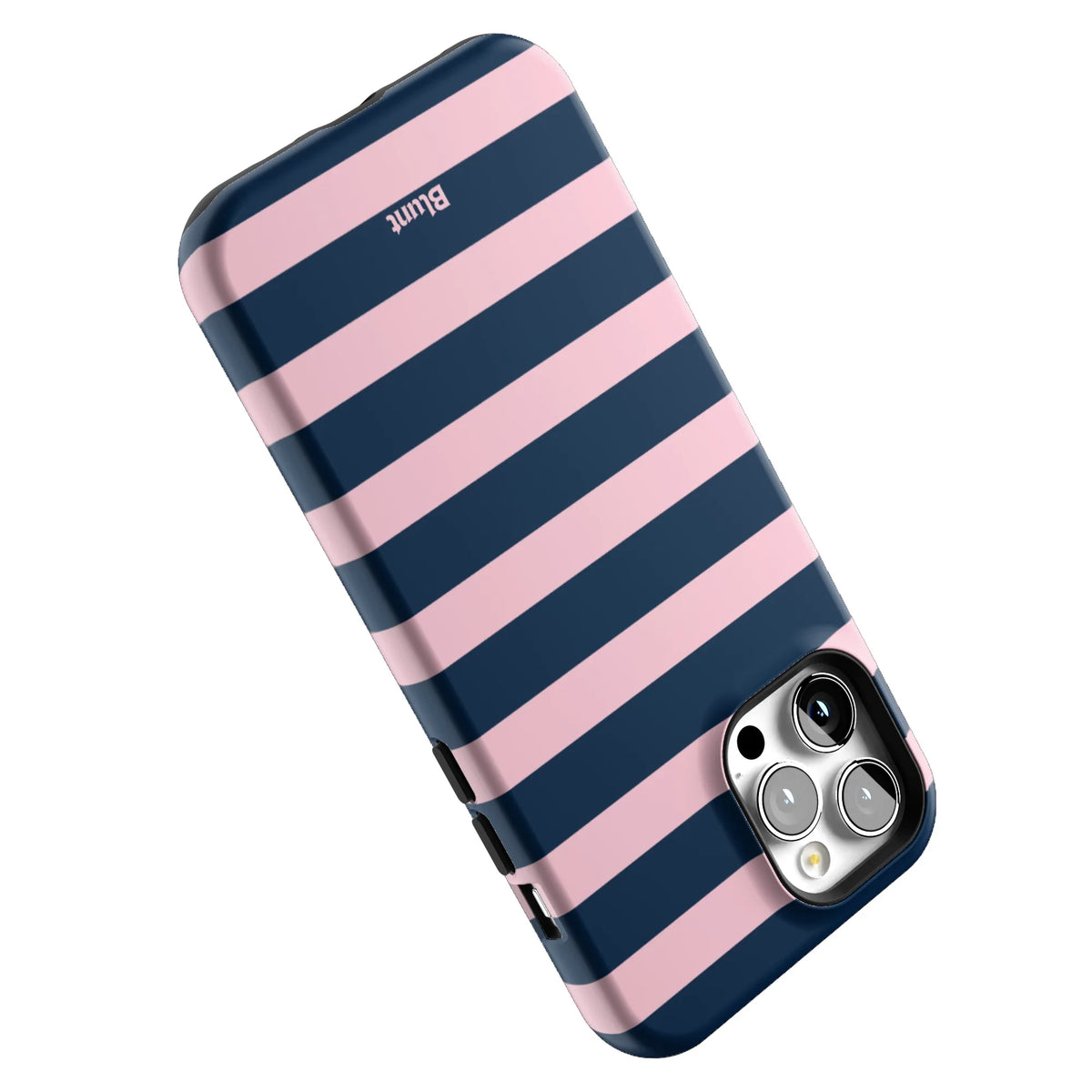 Blueberry Blush Stripe iPhone Case