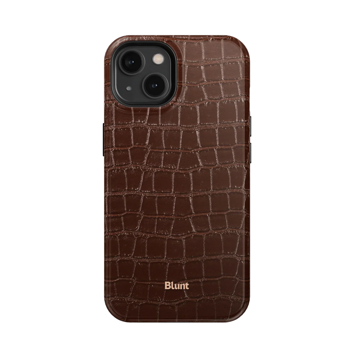 Chestnut Croc iPhone Case