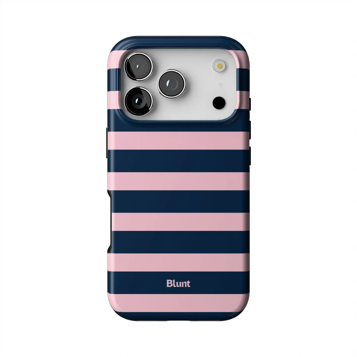 Blueberry Blush Stripe iPhone Case