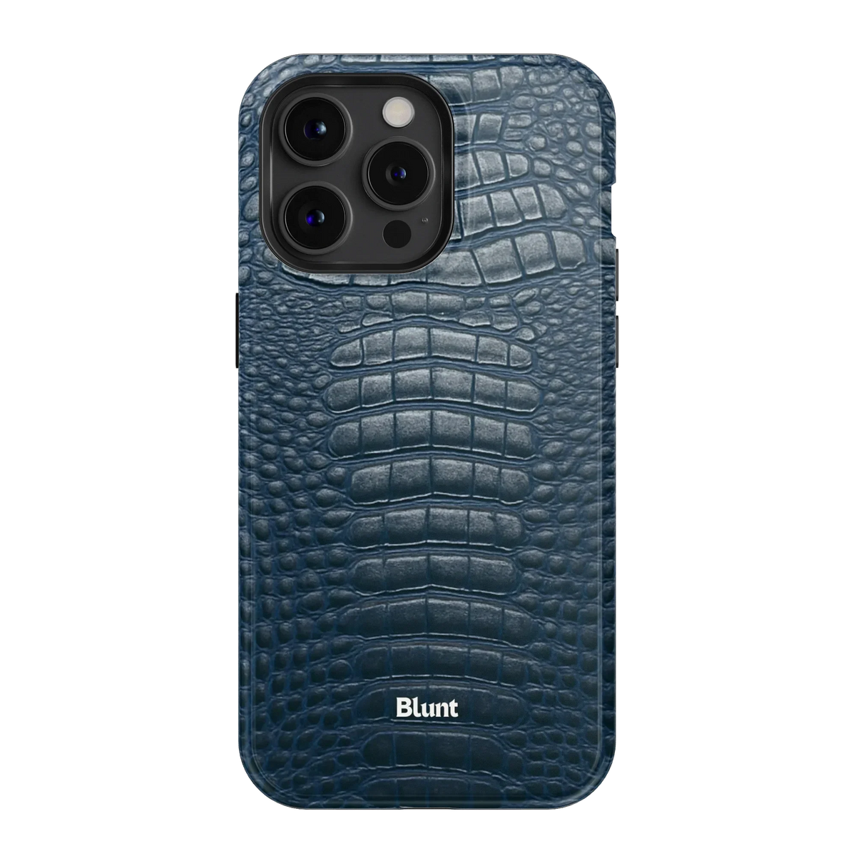 Navy Croc iPhone Case