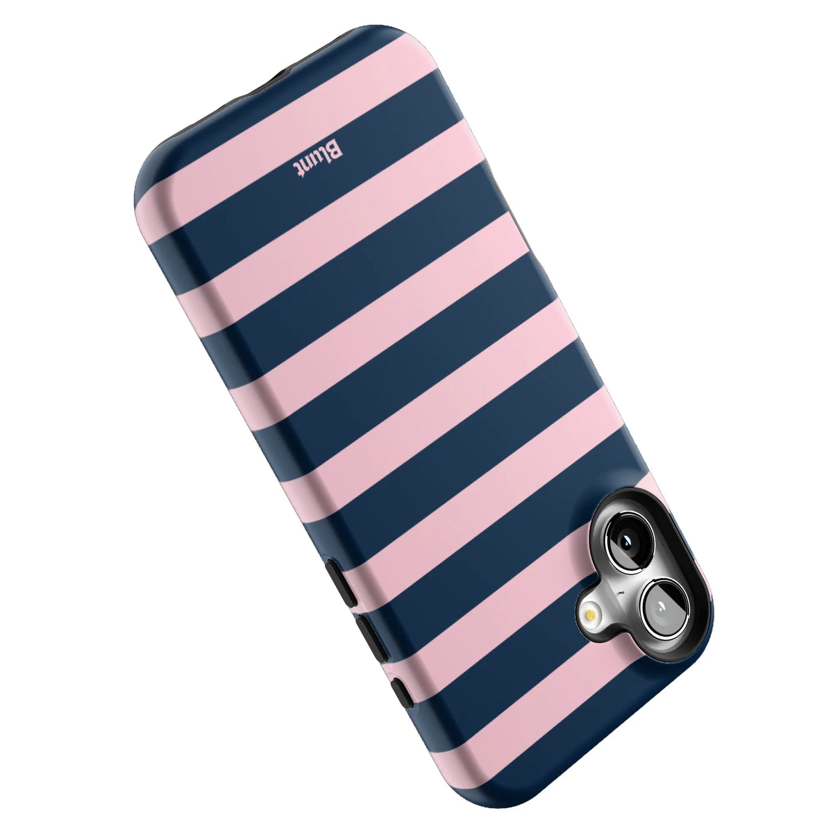 Blueberry Blush Stripe iPhone Case