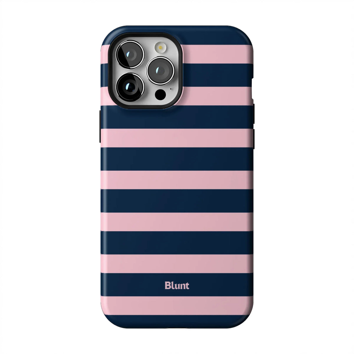 Blueberry Blush Stripe iPhone Case