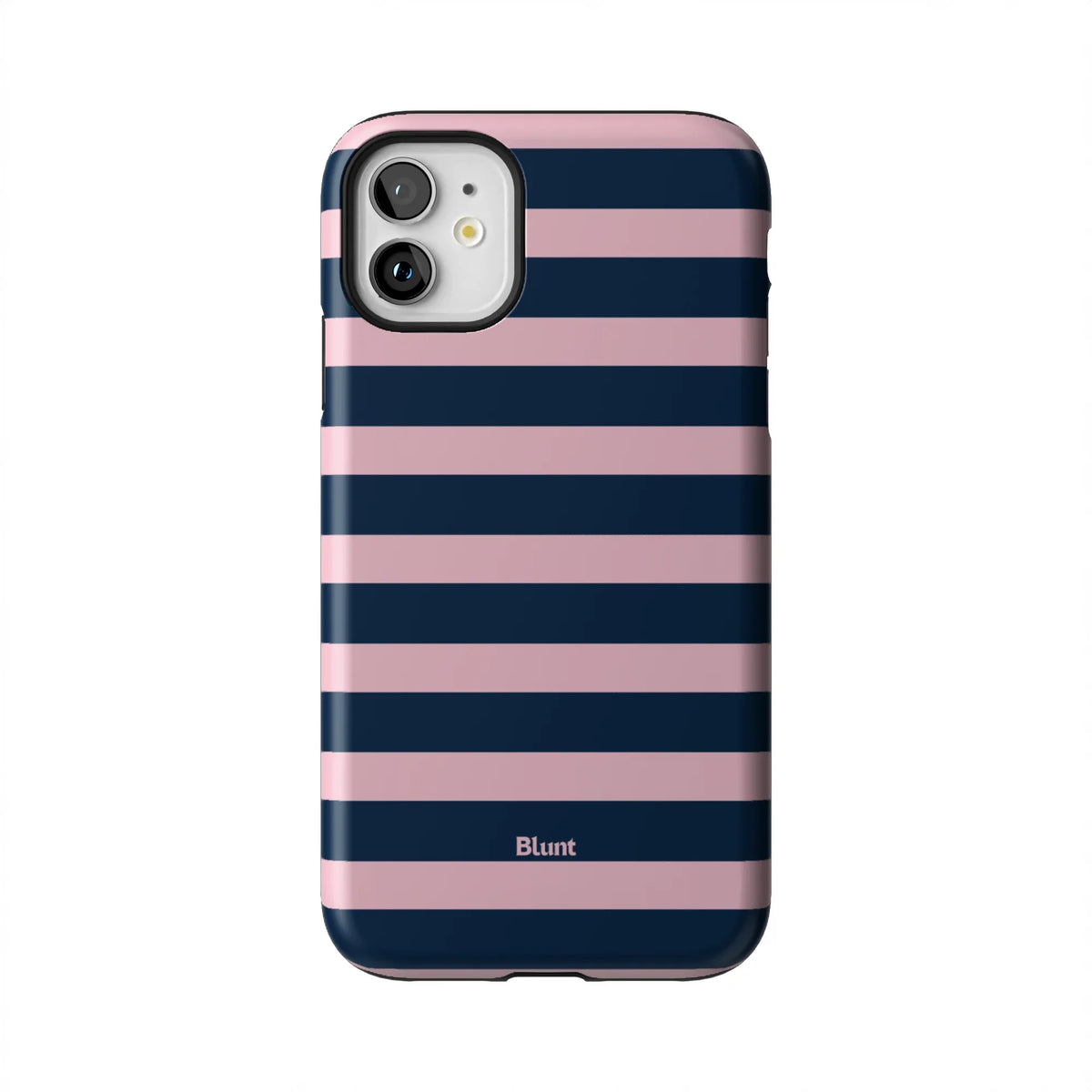 Blueberry Blush Stripe iPhone Case