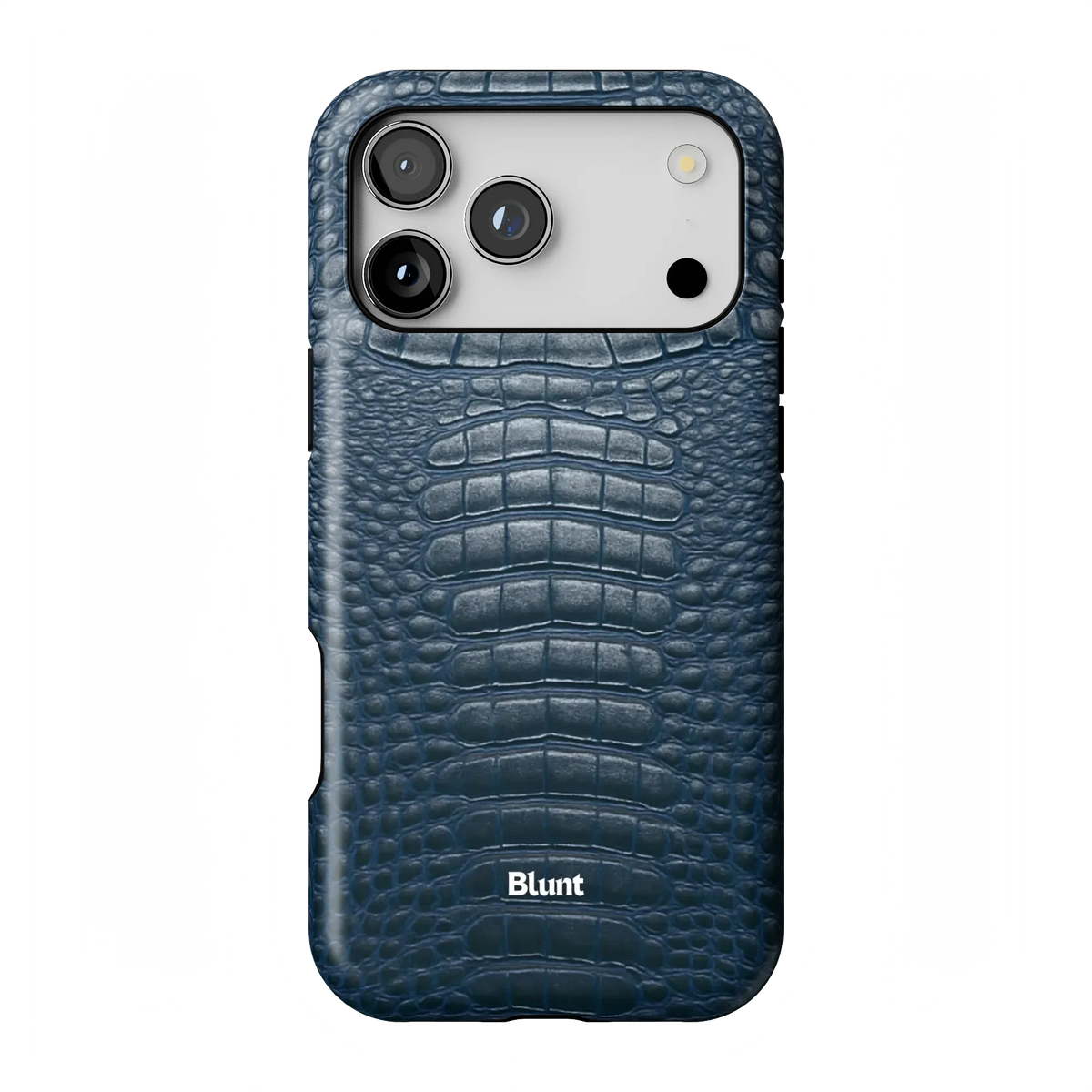 Navy Croc iPhone Case
