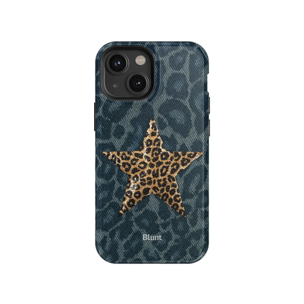 Denim Cheetah iPhone Case