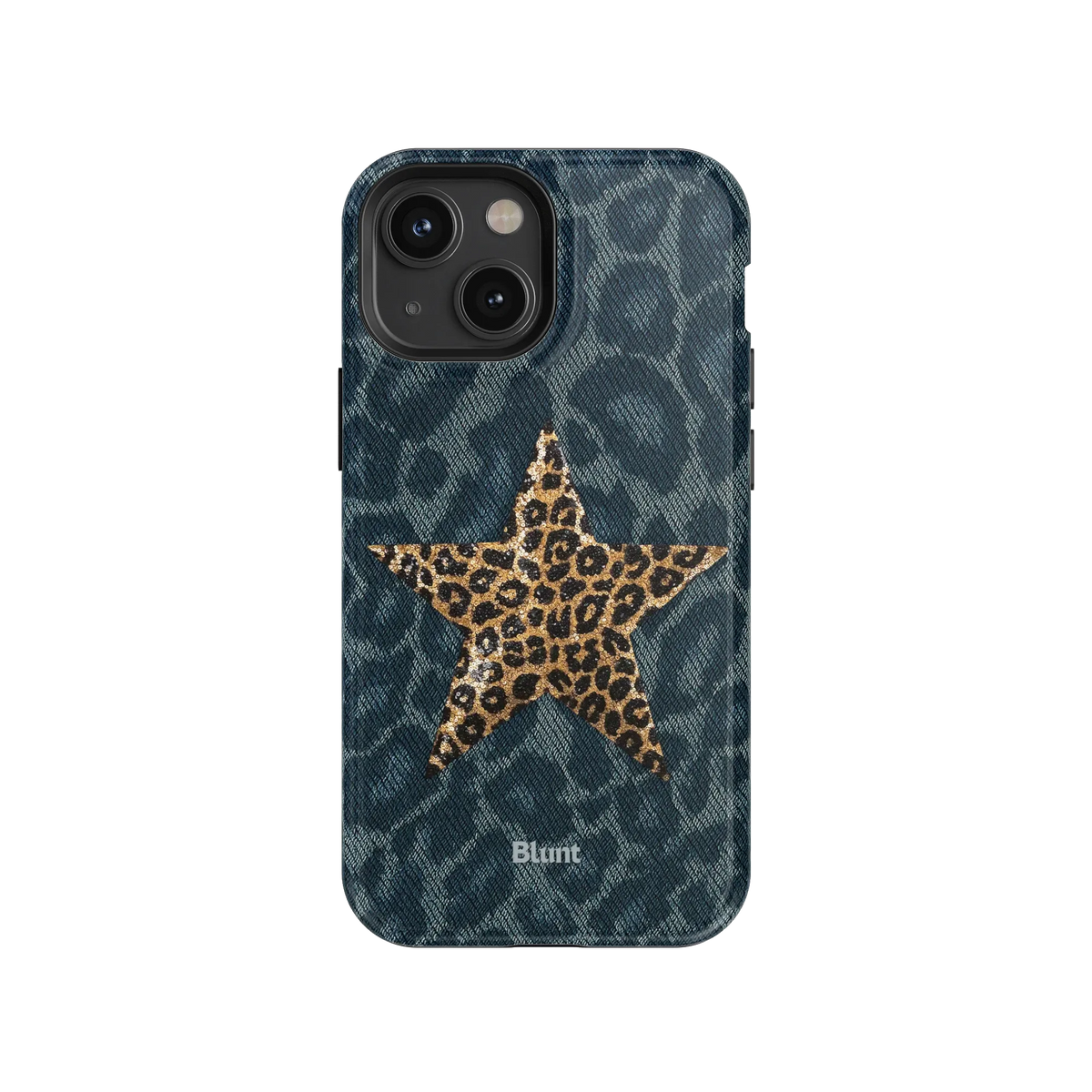 Denim Cheetah iPhone Case
