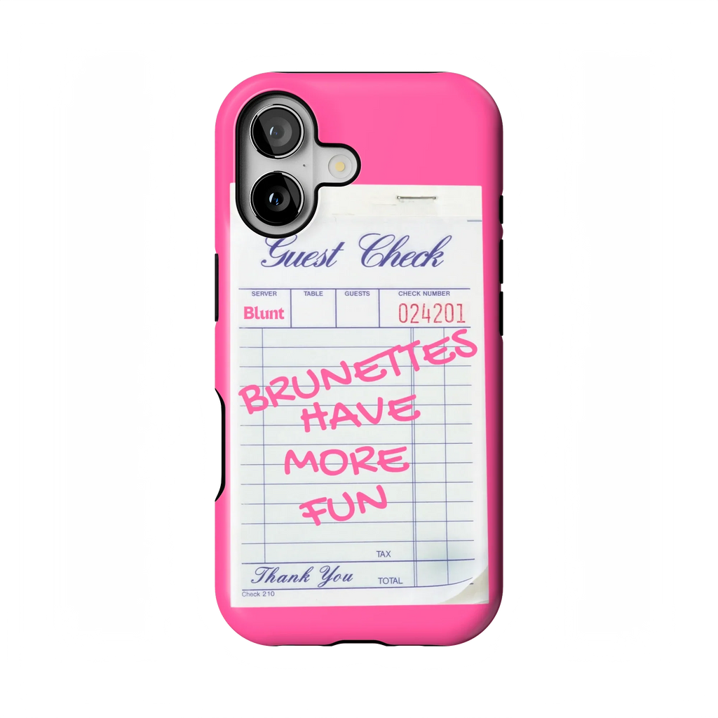 Brunettes Have More Fun iPhone Case