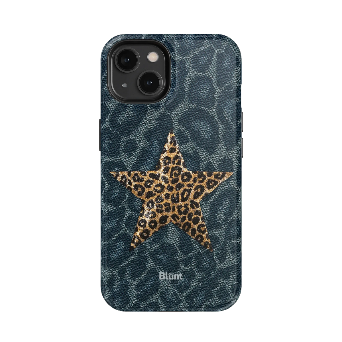 Denim Cheetah iPhone Case