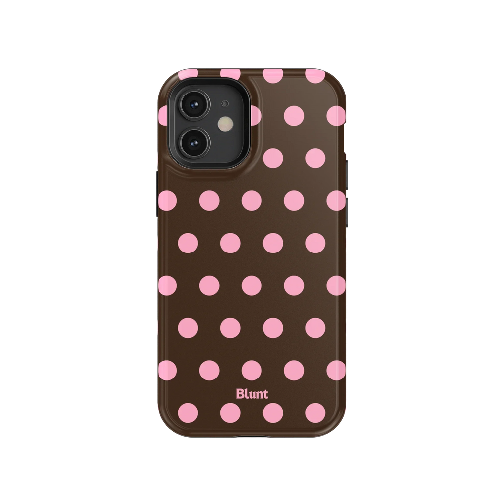 Chocolate Polka iPhone Case