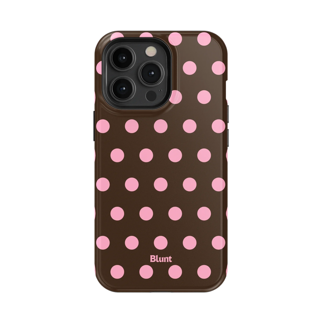 Chocolate Polka iPhone Case