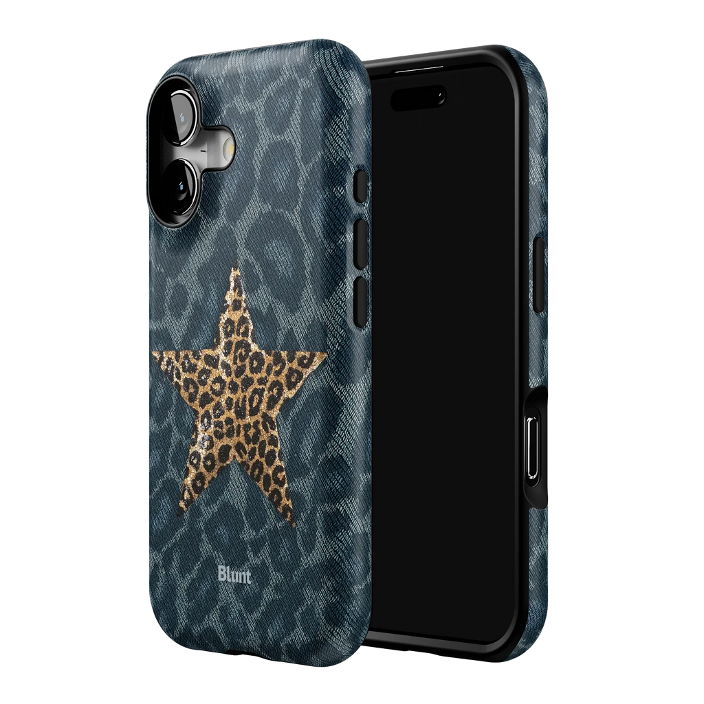 Denim Cheetah iPhone Case