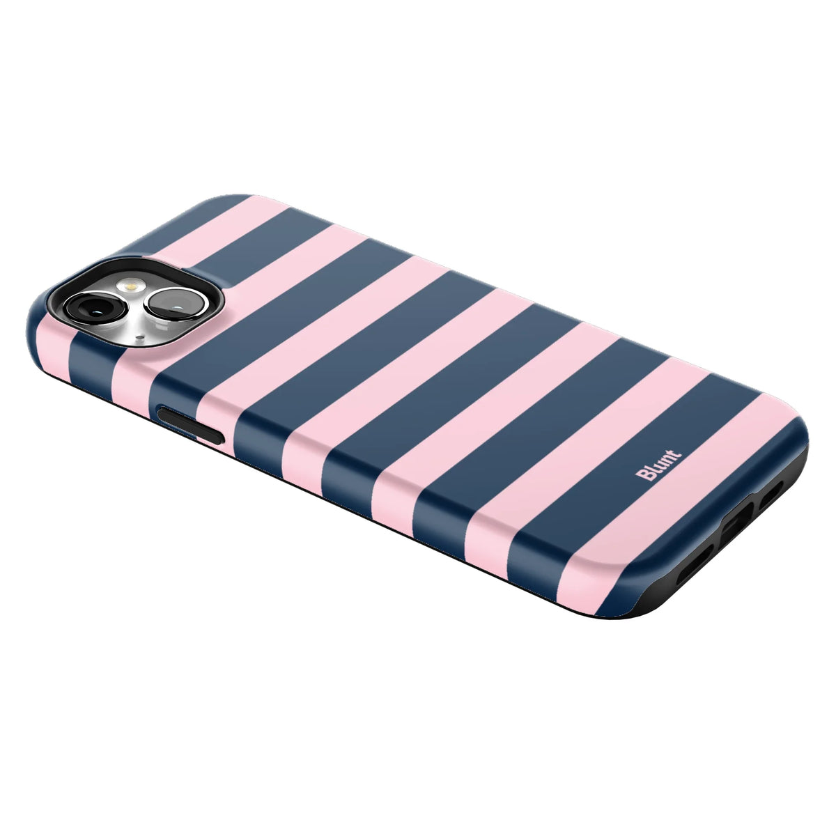 Blueberry Blush Stripe iPhone Case
