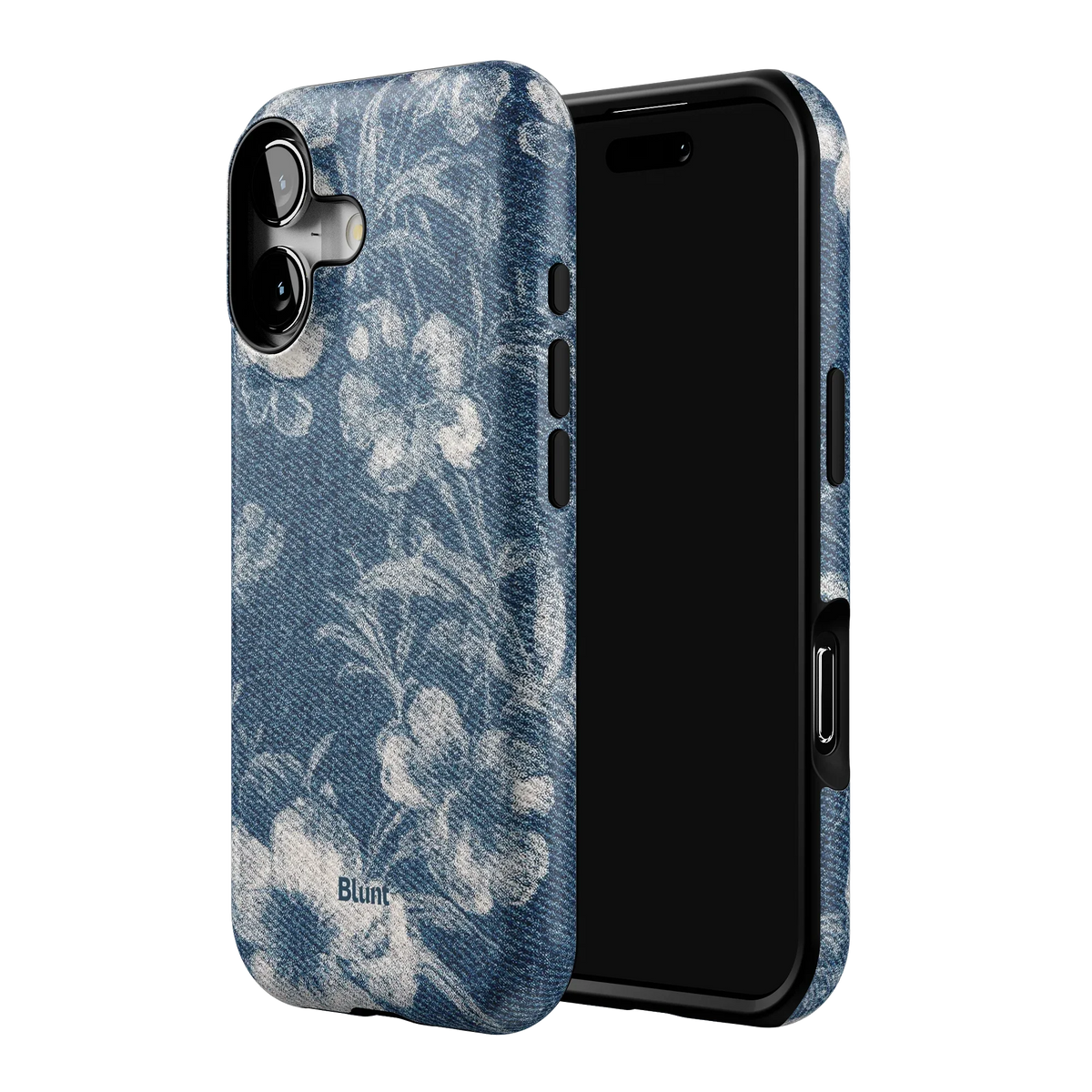 Denim Bloom iPhone Case