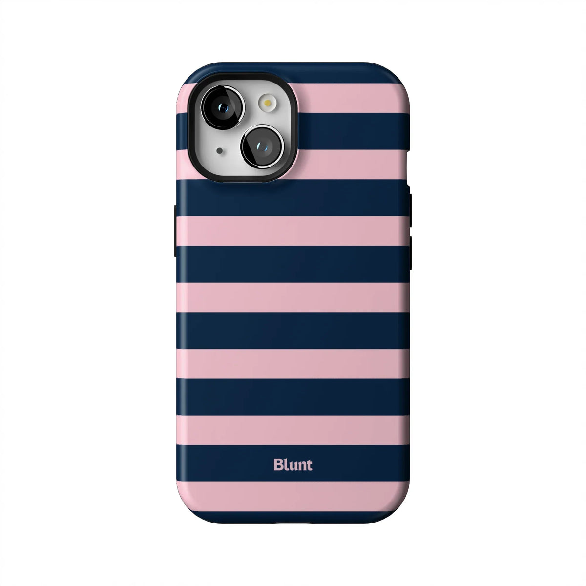 Blueberry Blush Stripe iPhone Case