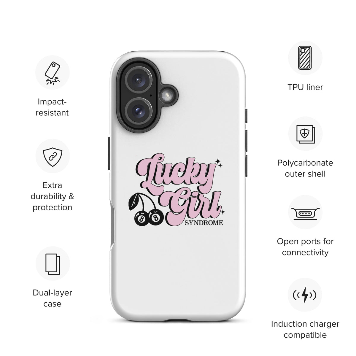 Lucky Girl iPhone Case