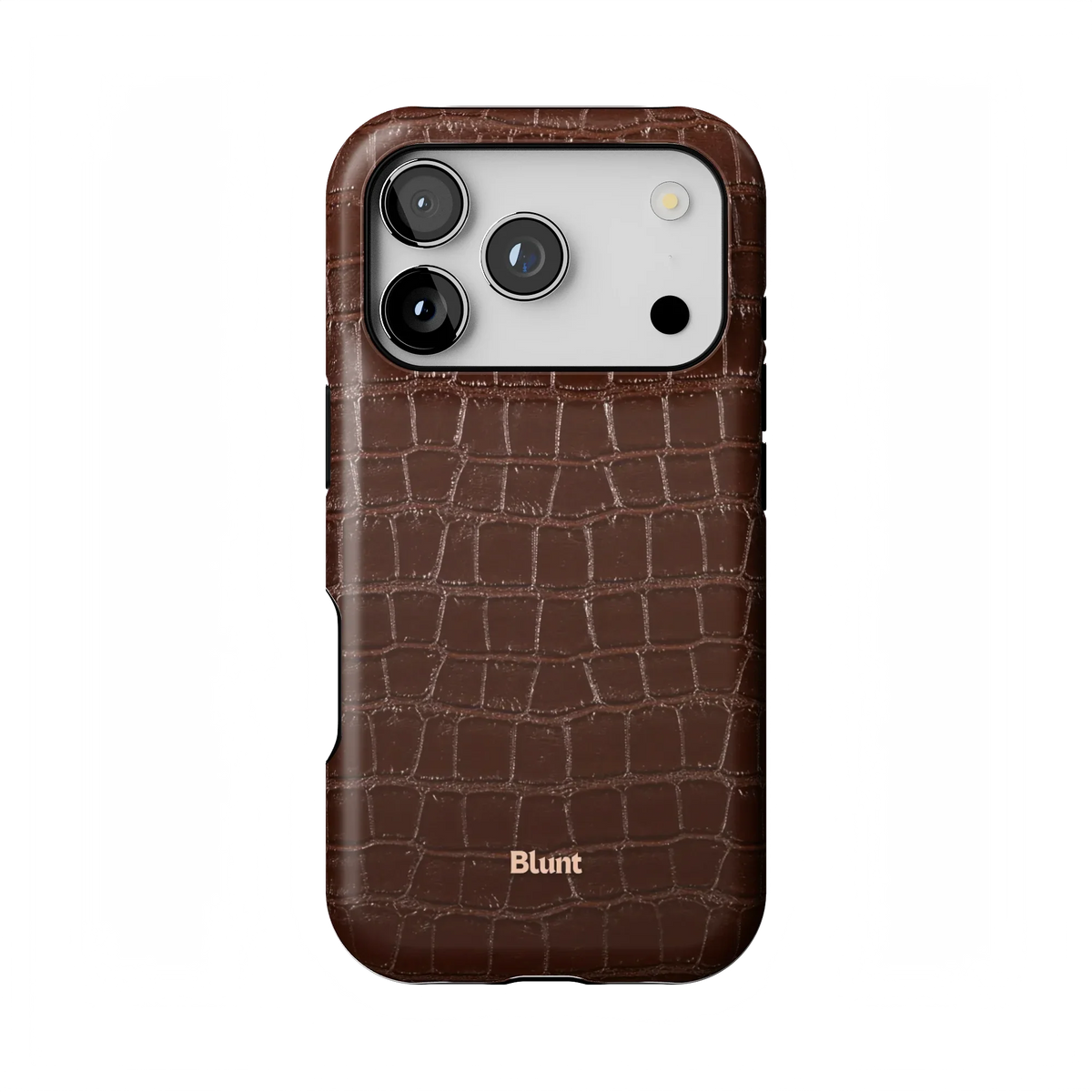 Chestnut Croc iPhone Case