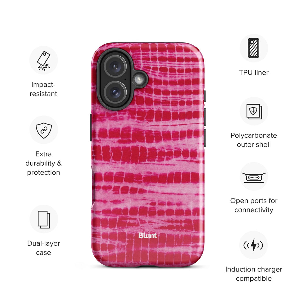 Magenta Tracks iPhone Case