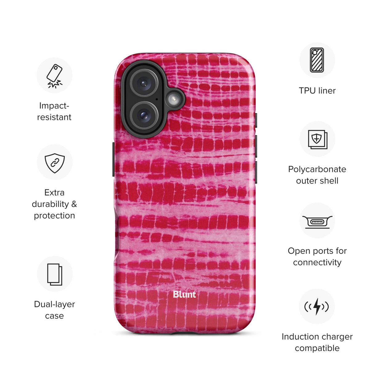 Magenta Tracks iPhone Case
