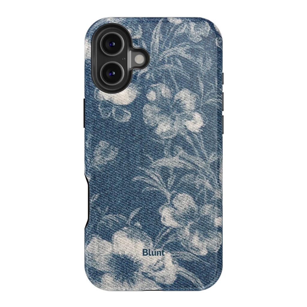 Denim Bloom iPhone Case
