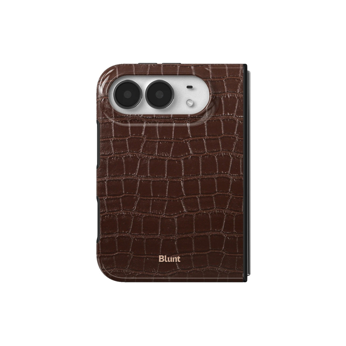 Chestnut Croc iPhone Case
