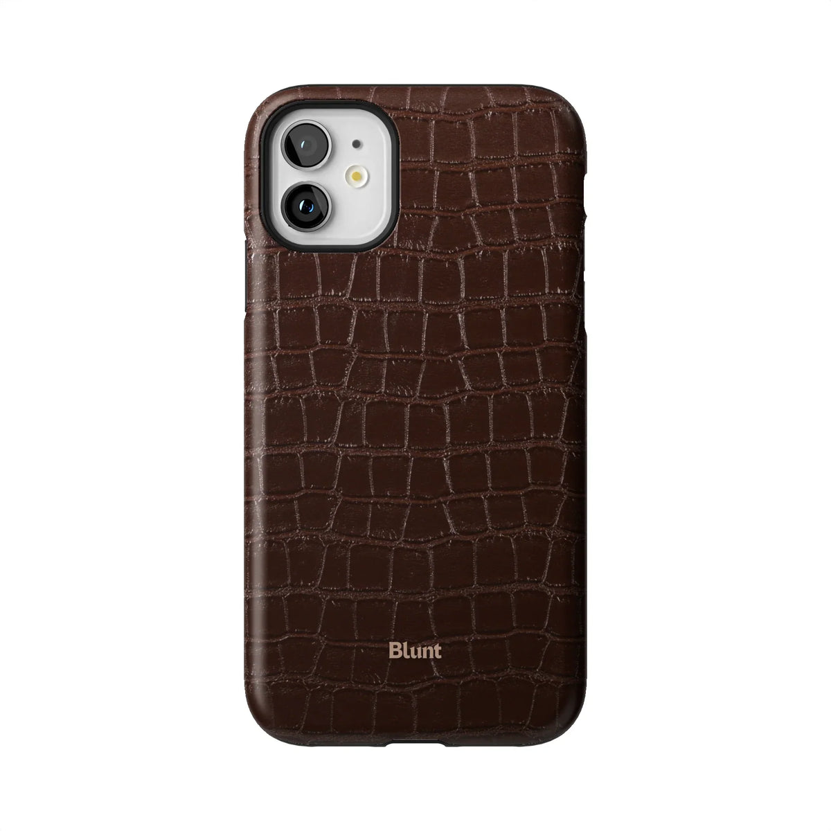 Chestnut Croc iPhone Case