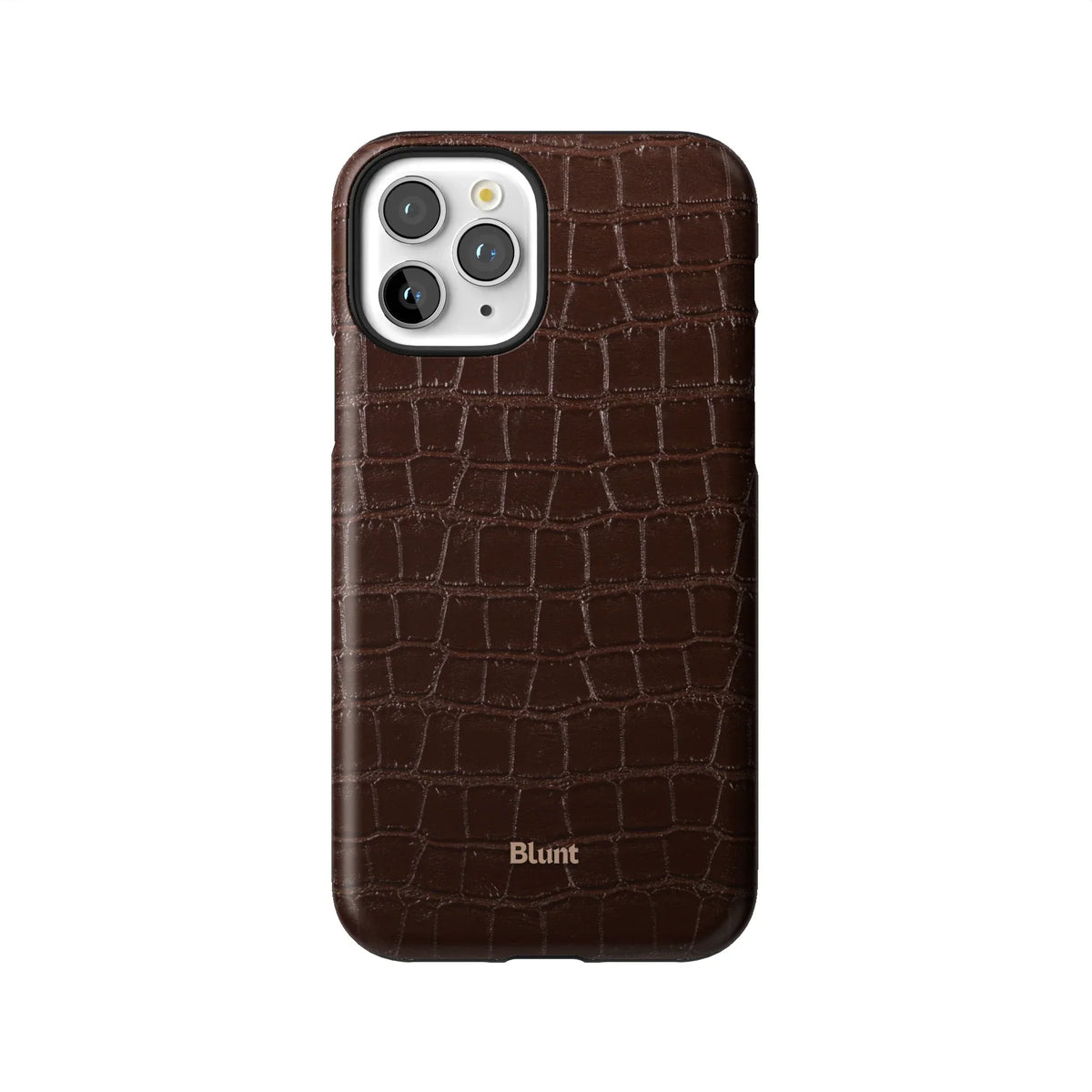 Chestnut Croc iPhone Case