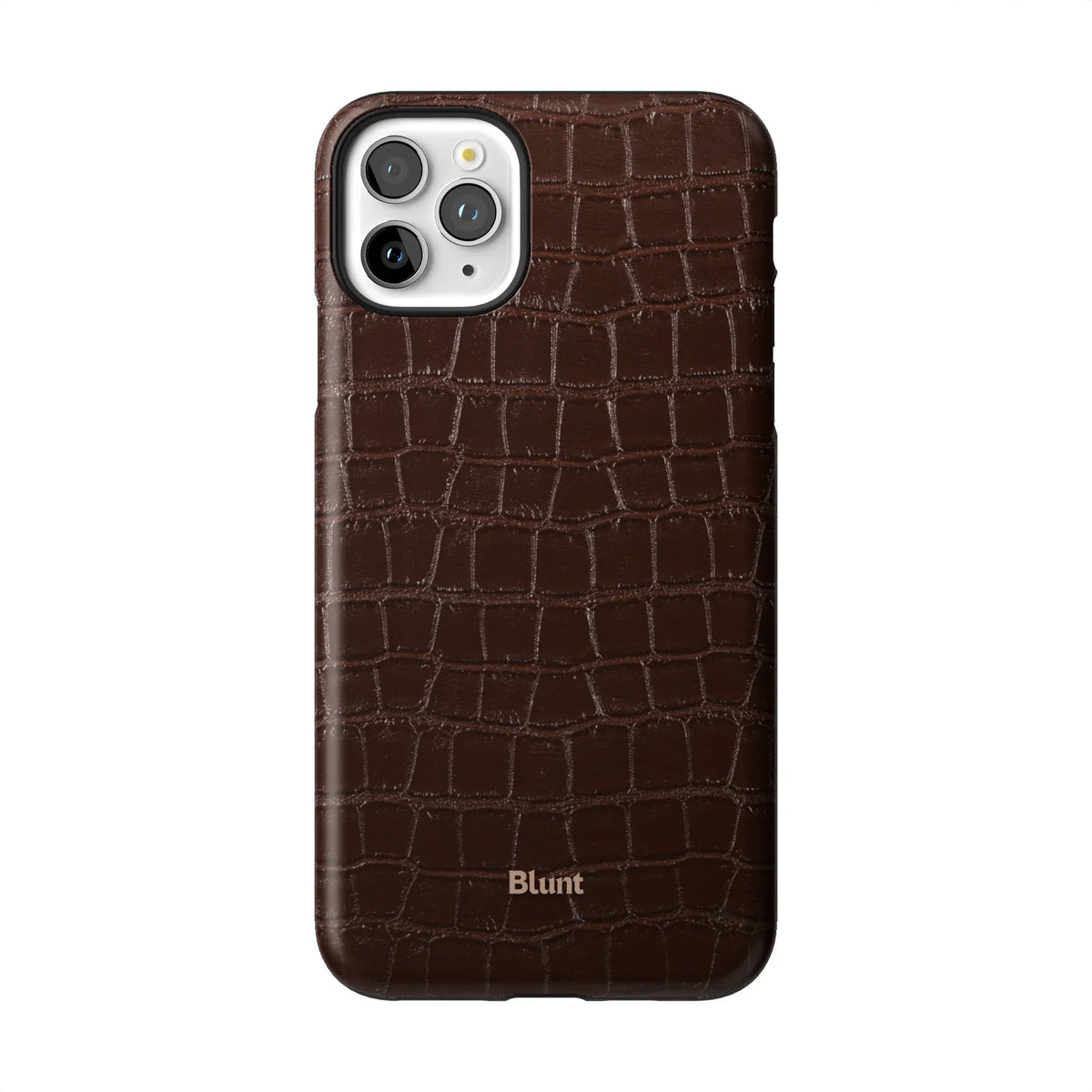 Chestnut Croc iPhone Case
