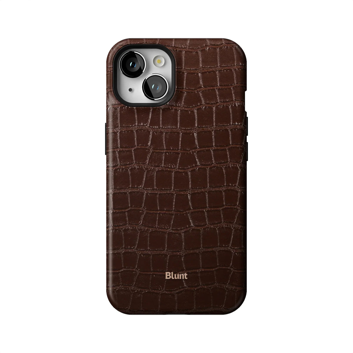 Chestnut Croc iPhone Case