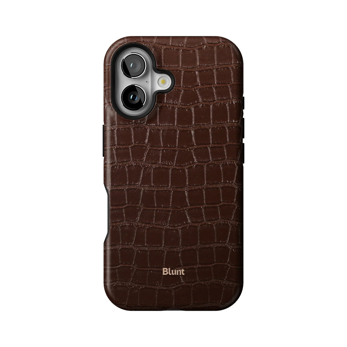 Chestnut Croc iPhone Case