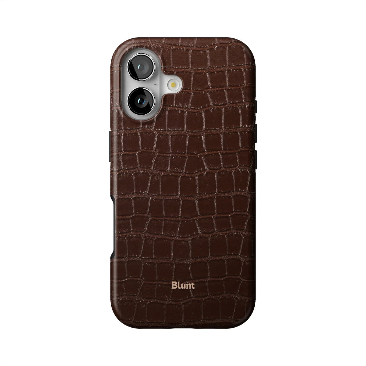 Chestnut Croc iPhone Case