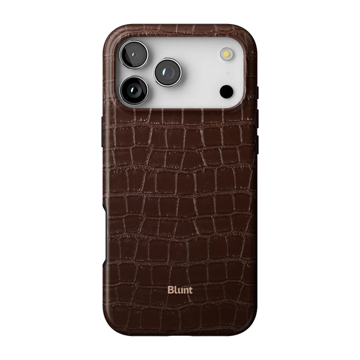 Chestnut Croc iPhone Case