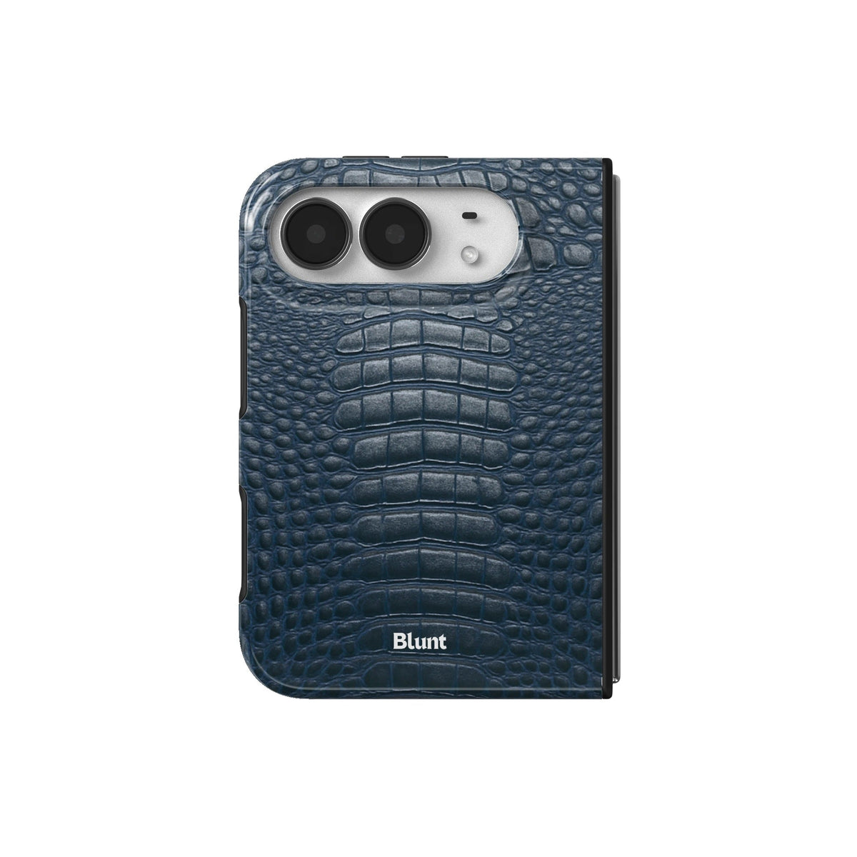 Navy Croc iPhone Case