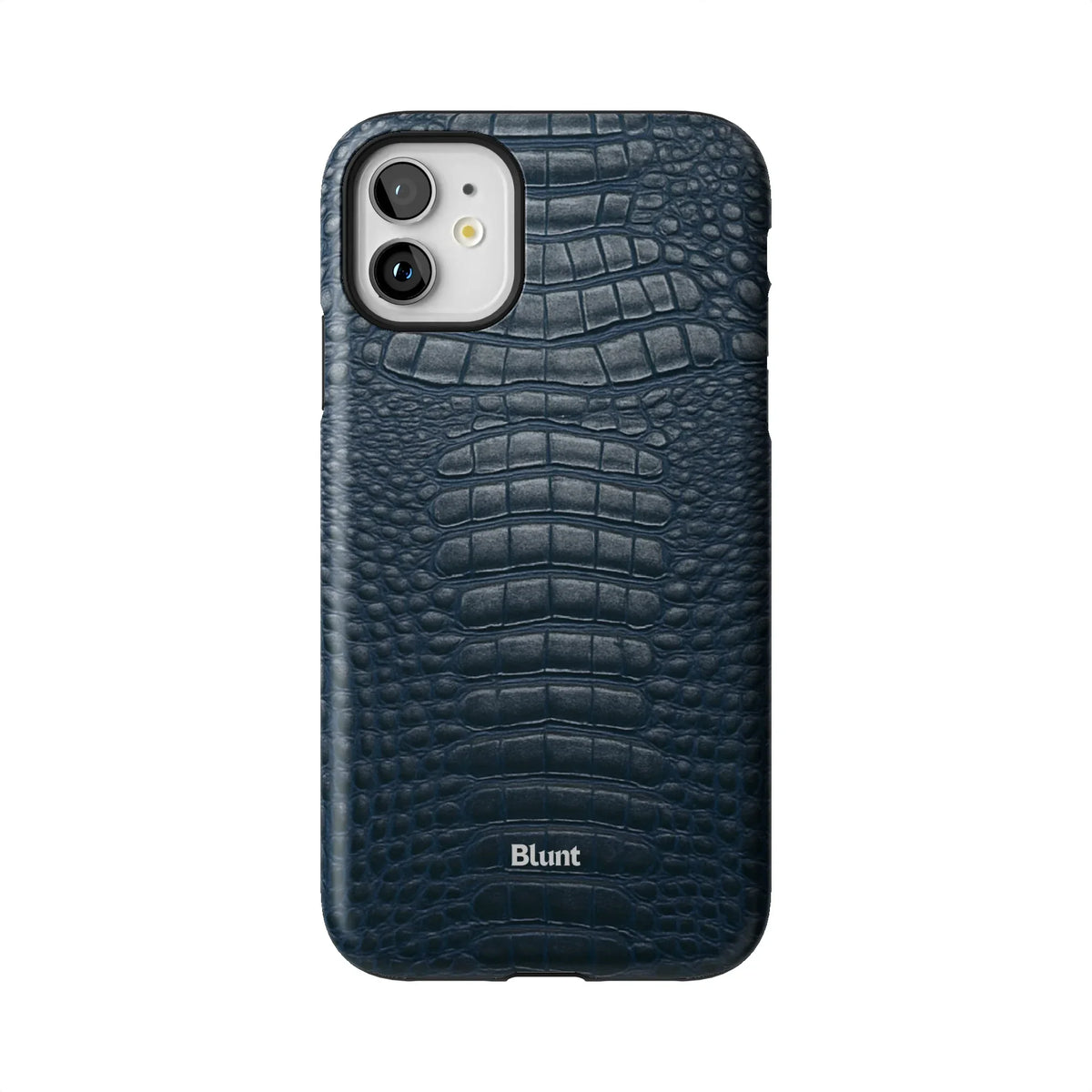Navy Croc iPhone Case