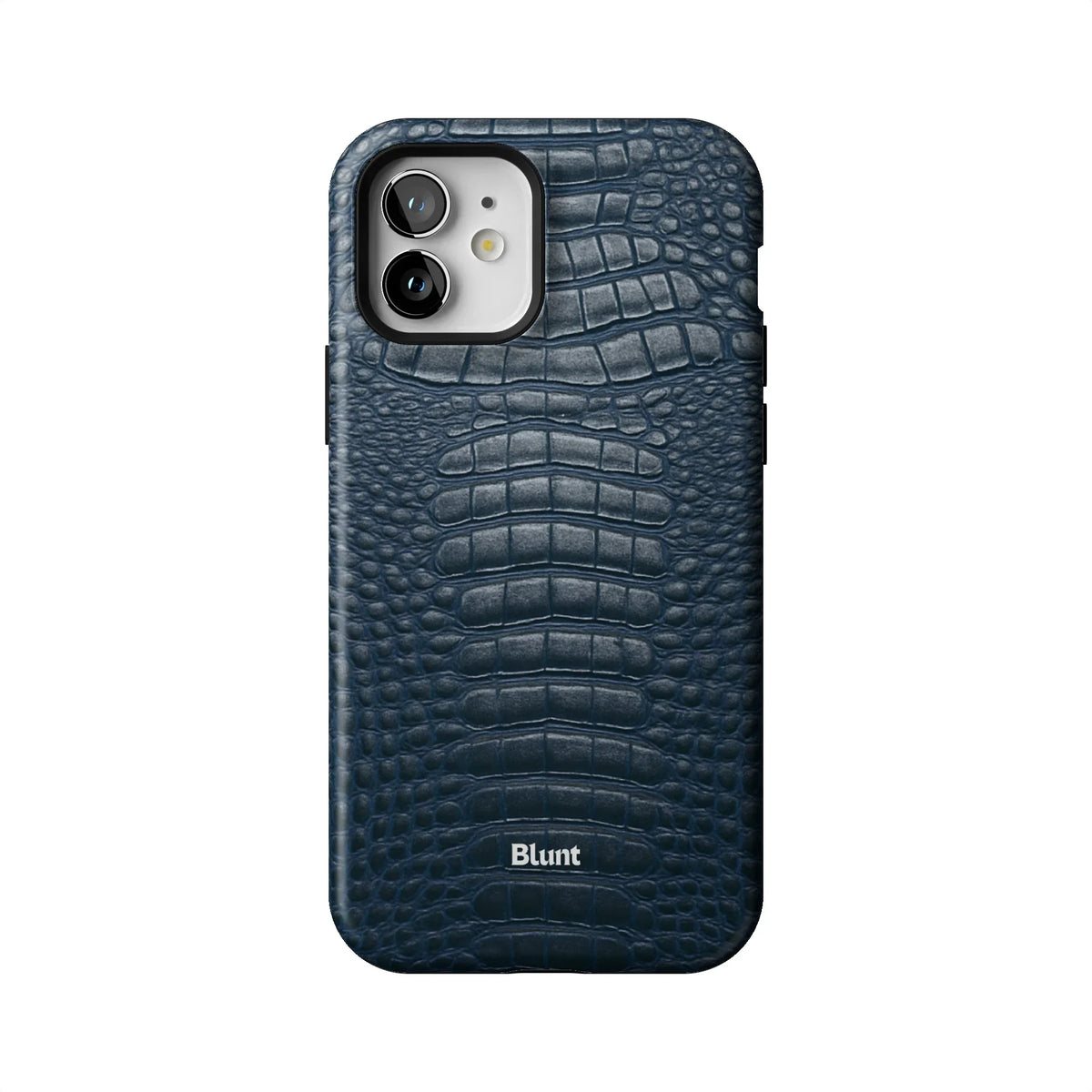 Navy Croc iPhone Case