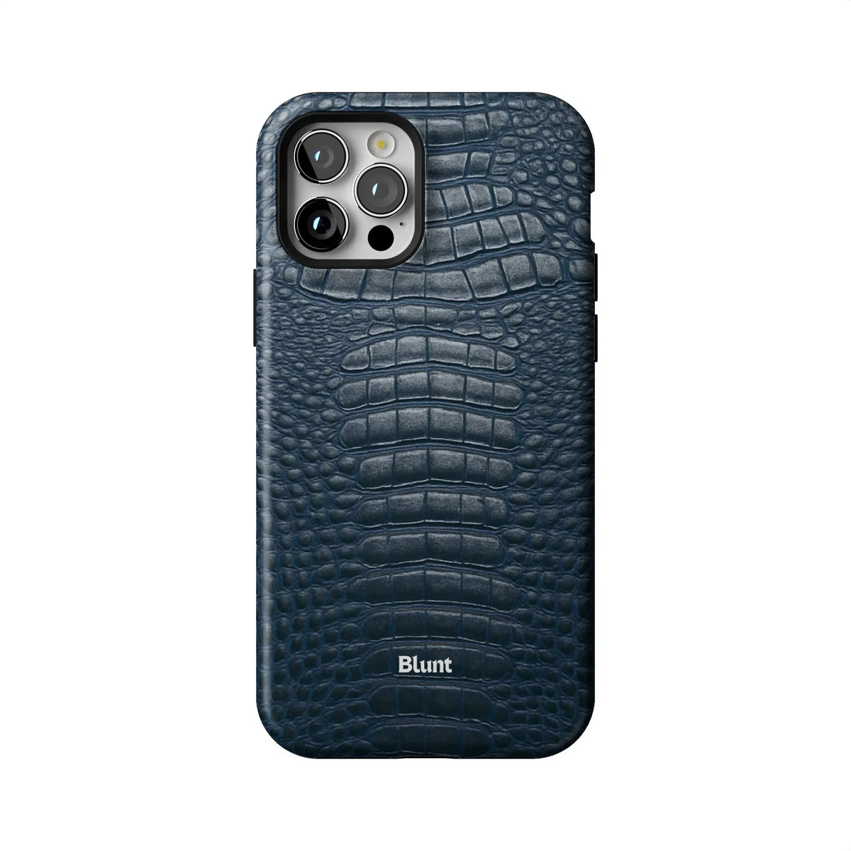 Navy Croc iPhone Case
