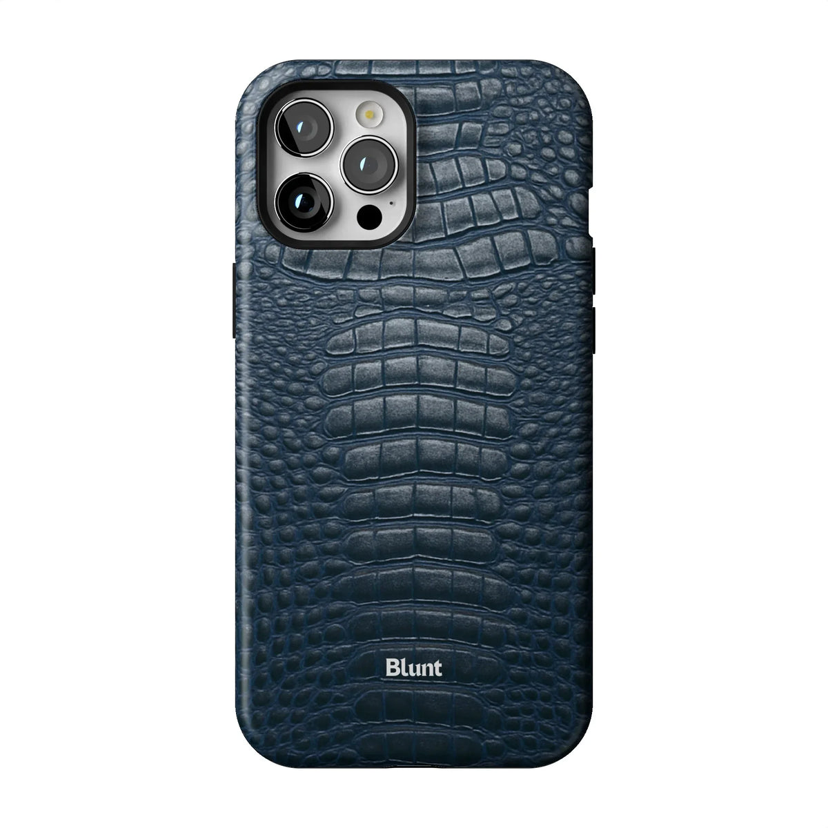 Navy Croc iPhone Case