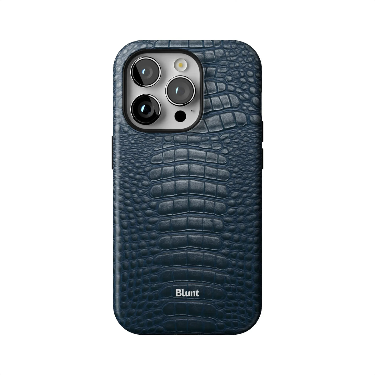 Navy Croc iPhone Case