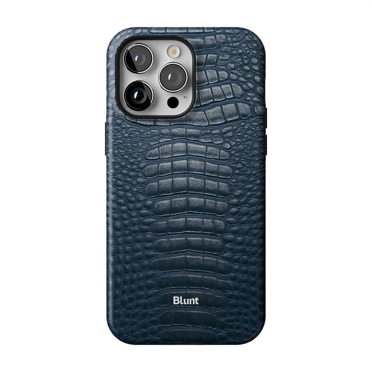 Navy Croc iPhone Case