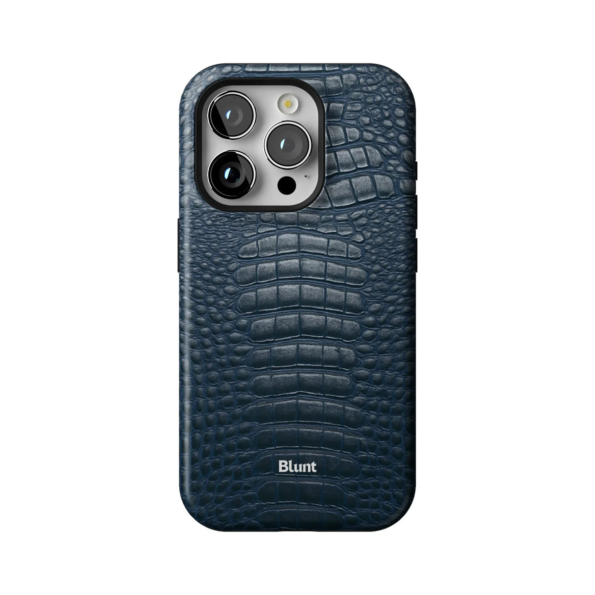 Navy Croc iPhone Case