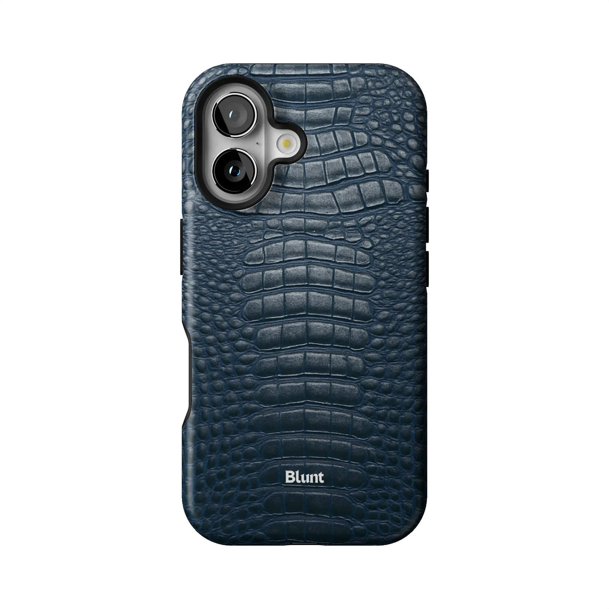 Navy Croc iPhone Case