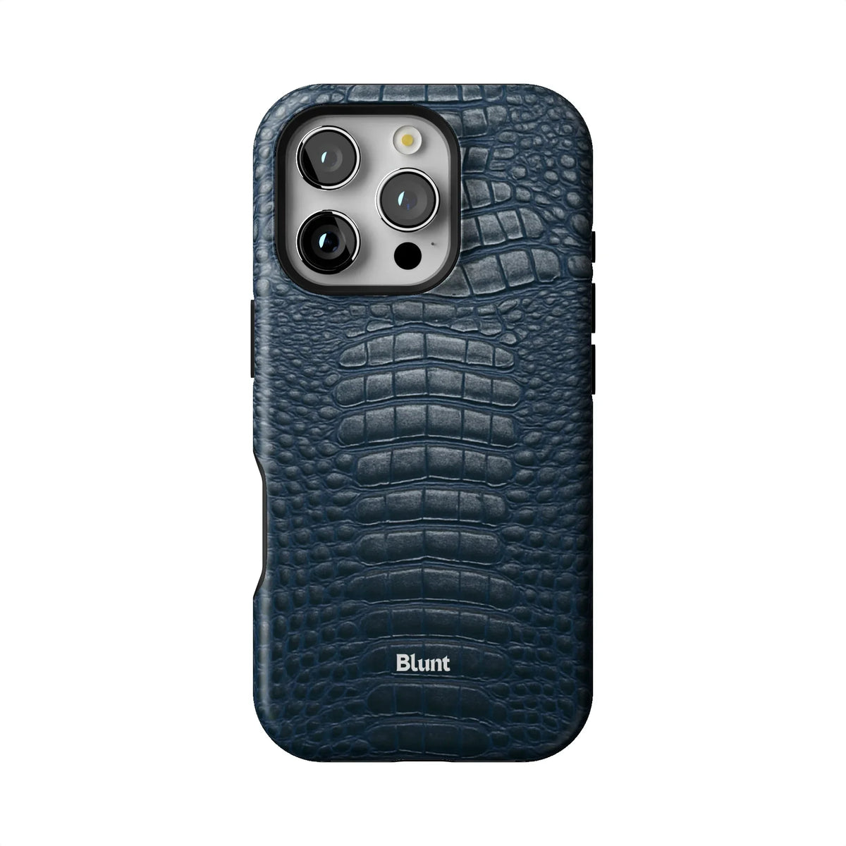 Navy Croc iPhone Case