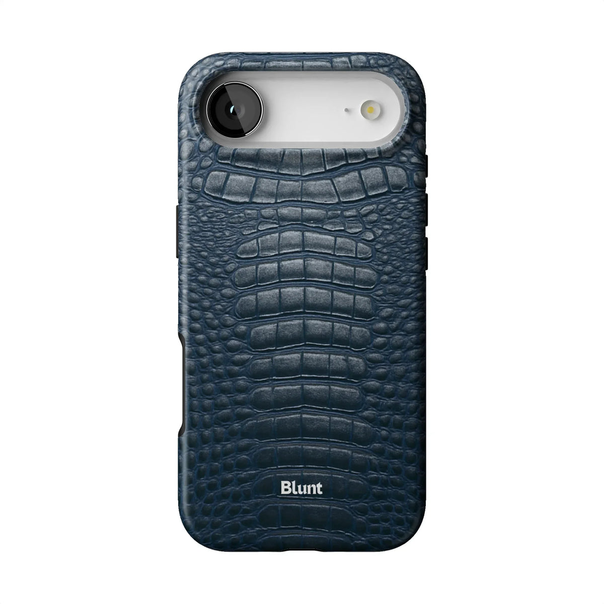 Navy Croc iPhone Case
