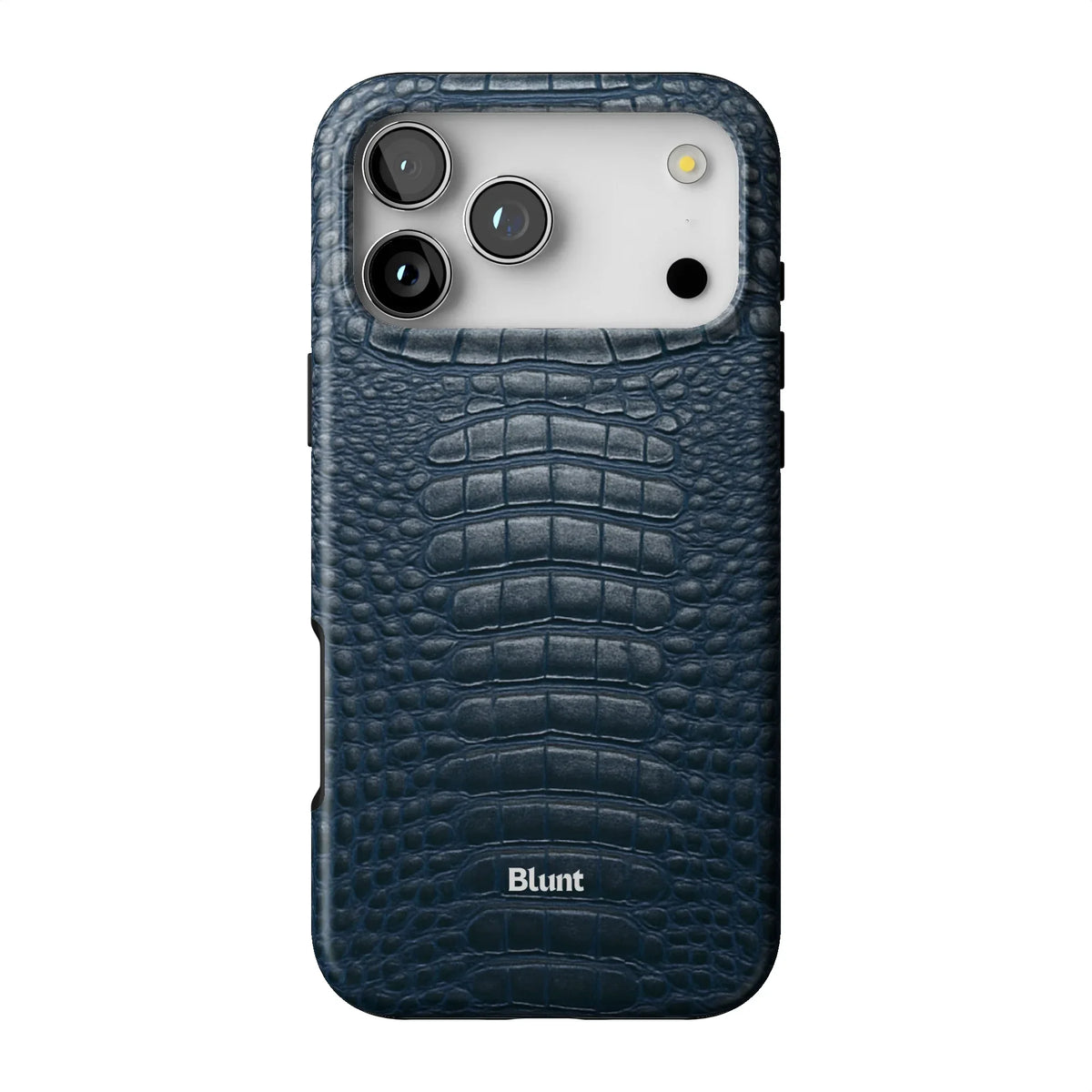 Navy Croc iPhone Case