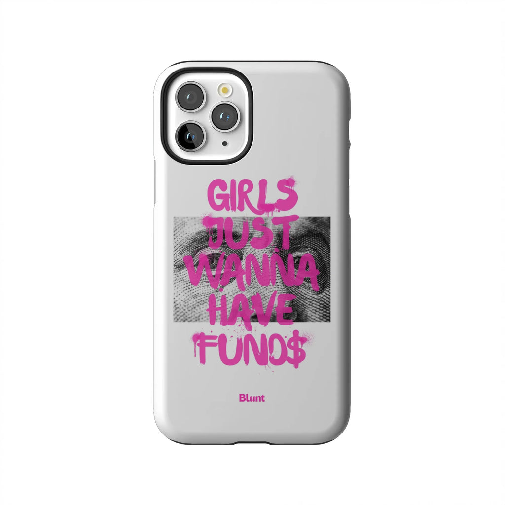 Fund$ White iPhone Case