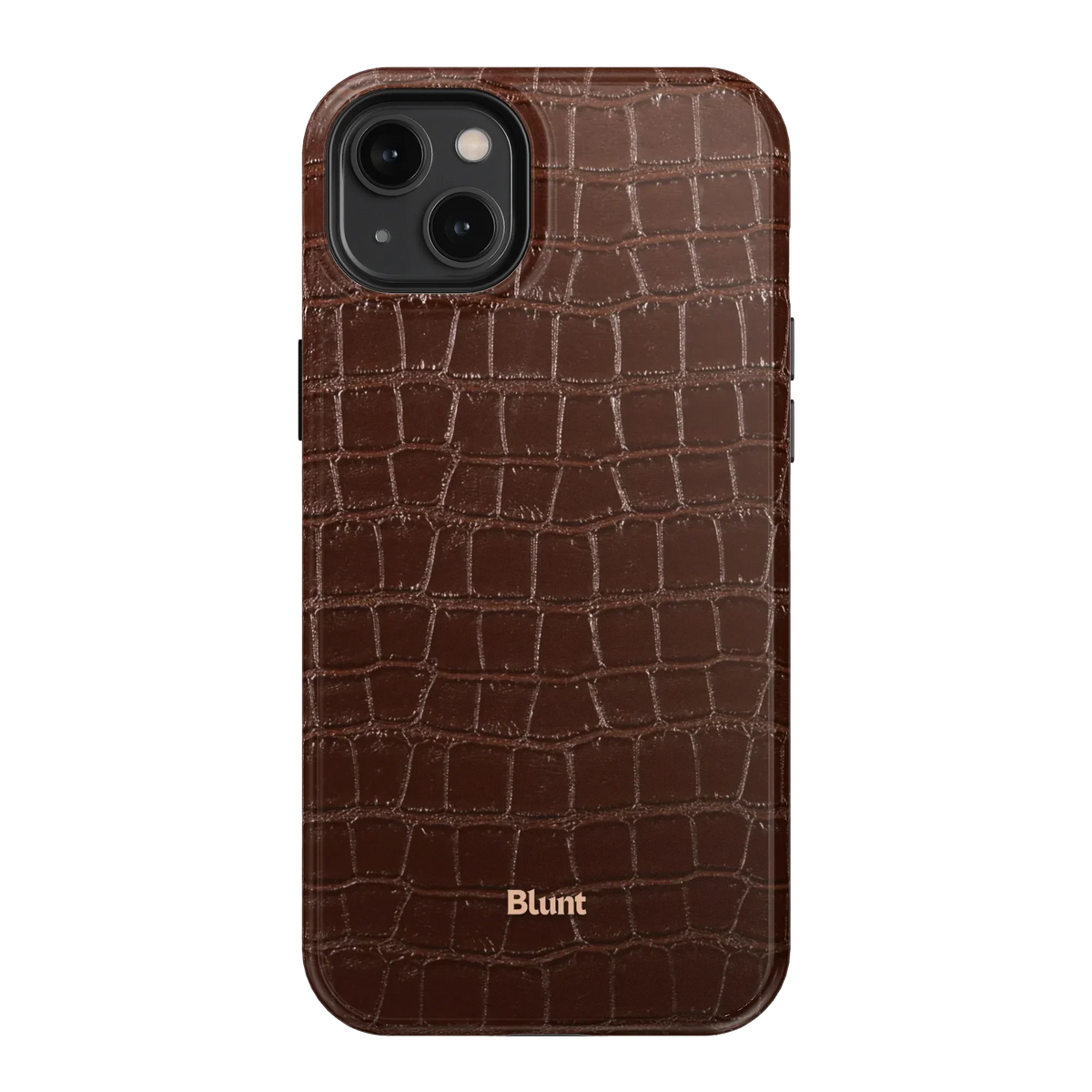Chestnut Croc iPhone Case