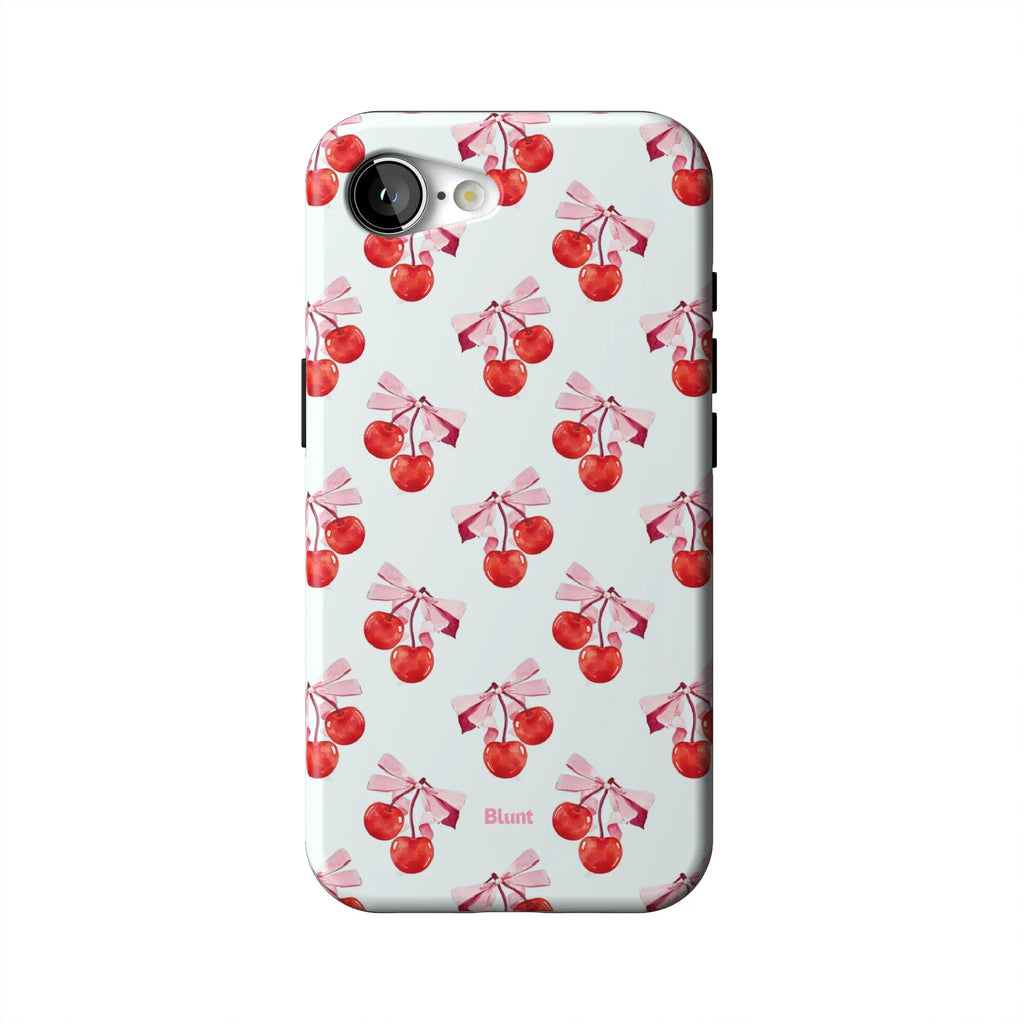 White Cherry iPhone Case