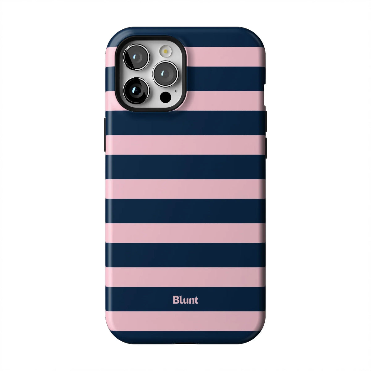 Blueberry Blush Stripe iPhone Case