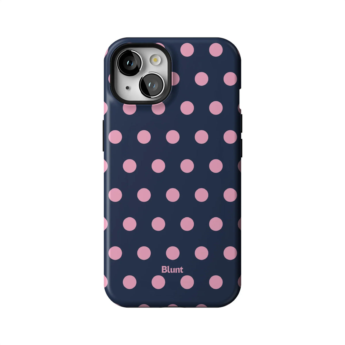 Navy Polka iPhone Case
