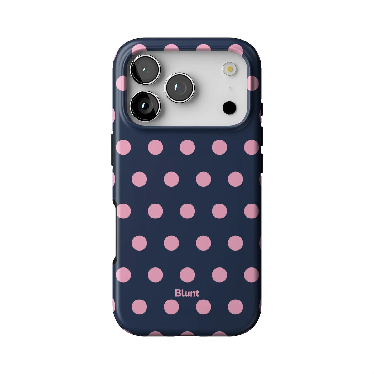 Navy Polka iPhone Case