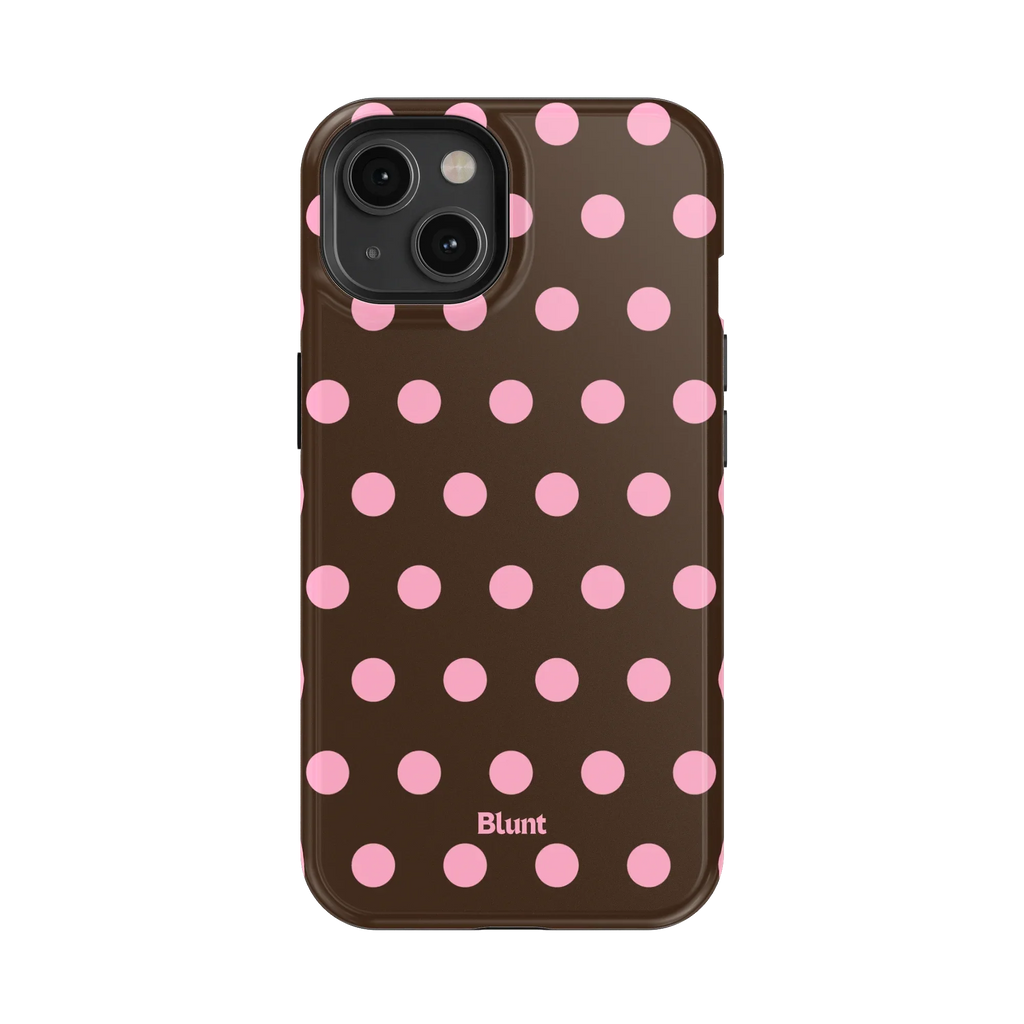 Chocolate Polka iPhone Case